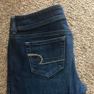 American Eagle Slim Boot Dark Blue Wash Jeans